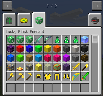 マイクラでラッキーブロックmodとエメラルドラッキーブロックの入れ方 Emerald Lucky Block マインクラフト パソコン ゲームの設定まとめ